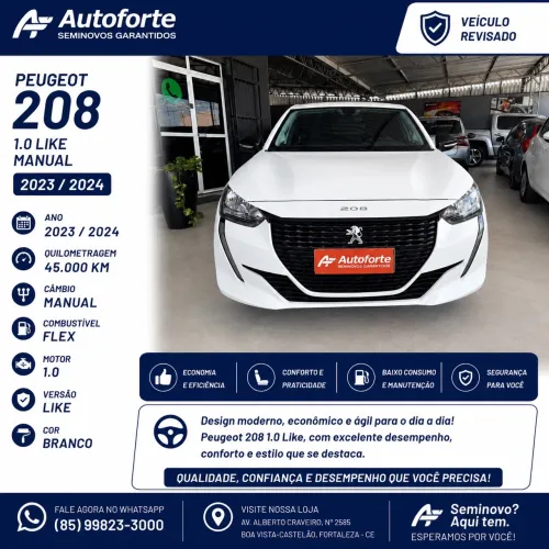 Peugeot 208 Like 1.0 Flex 6V 5P Mec. 2024