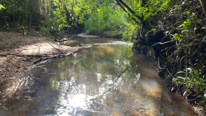 Chácara com rancho e córrego no fundo com 50mil de entrada!