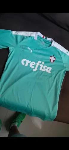 TERCEIRA CAMISA DO PALMEIRAS 2019 AUTOGRAFADA PELO AMARAL