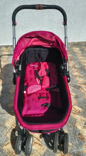 Carrinho de Bebê Infanti Lifestyle - Sistema Completo 4 Peças | Excelente Estado