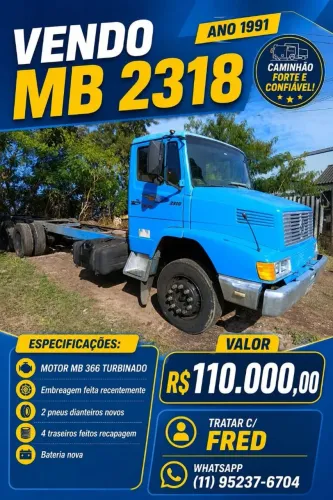 MB 2318 CHASSIS 91 $ 110.000