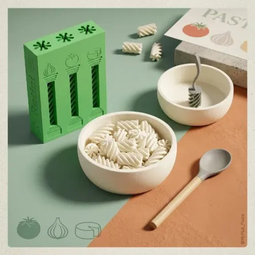 Kit Sensorial de Macarrão Rotini 3D