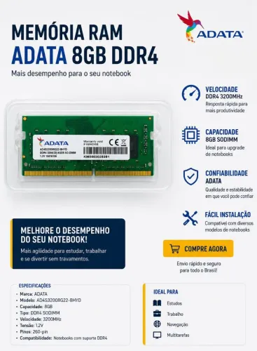 8gb Ram DDR4 3200 Adata