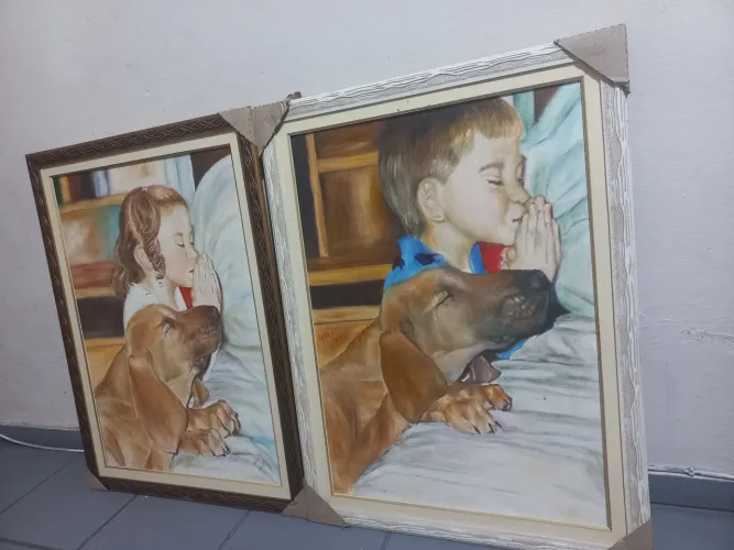 Lindos quadros   novos  são bem grandes 