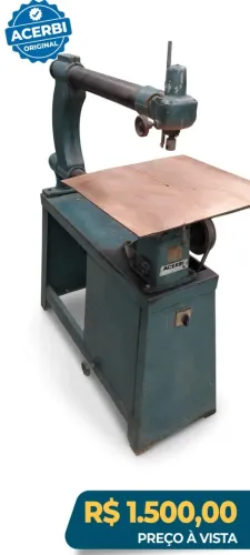 SERRA TICO-TICO DE BANCADA ACERBI INDUSTRIAL 220V - USADA FUNCIONANDO