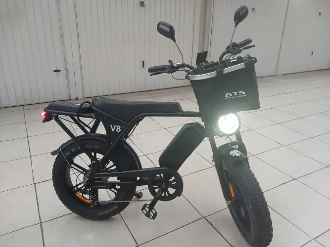 Bicicleta elétrica V8 1000W