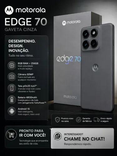 Motorola edge 70 novo nota fiscal
