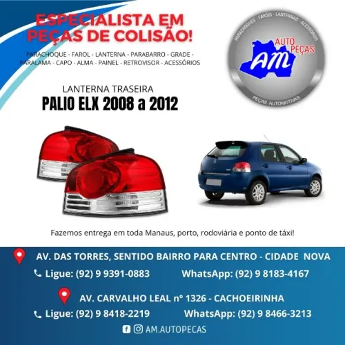 lanterna traseira palio 08/12