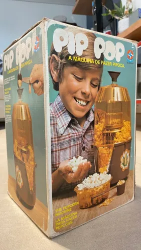 Pipoqueira Pip Pop Estrela Anos 80 - Funcionando + Caixa Original