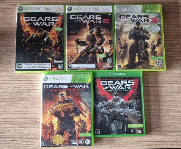 Coleção Gears of War - Lote Completo - Xbox 360 + Xbox One - Não vendo separado