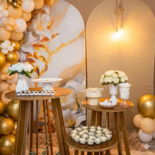 Decoração Mini Table Luxo em Goianésia - Sofisticação para Casamento e Noivado
