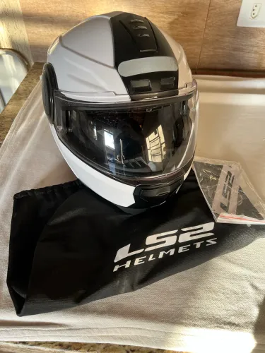 Capacete LS2 FF902 Scope Branco Tam. 60 (L) - Praticamente Novo, Usado 1x