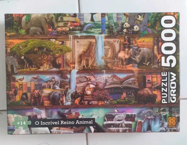 Puzzle quebra-cabeça O Incrivel Reino Animal 5000 peças Grow
