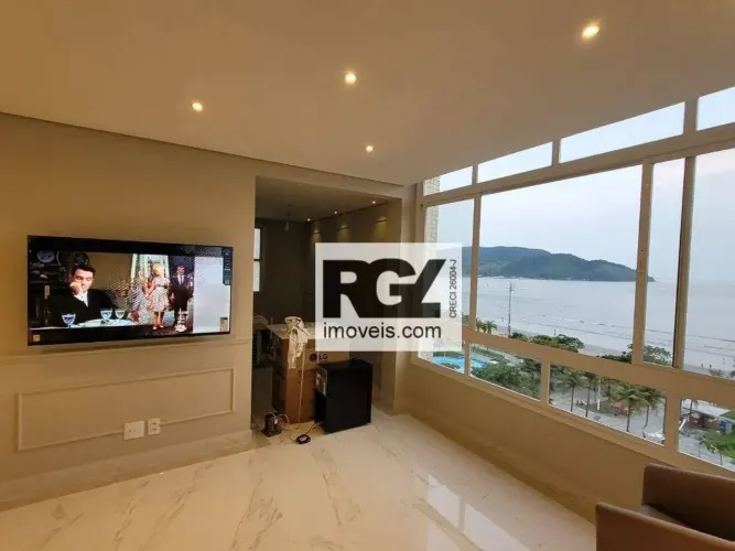 Apartamento com 2 dormitórios à venda, 85 m² por R$ 1.350.000,00 - Aparecida - Santos/SP