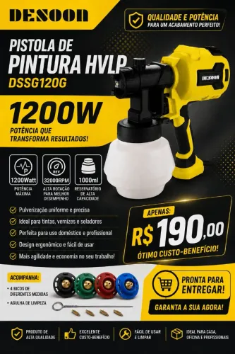 Pistola de pintura 1200W