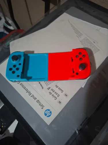 Controle Gamepad Bluetooth 5.0 Celular Android Ios D3 Cor Azul