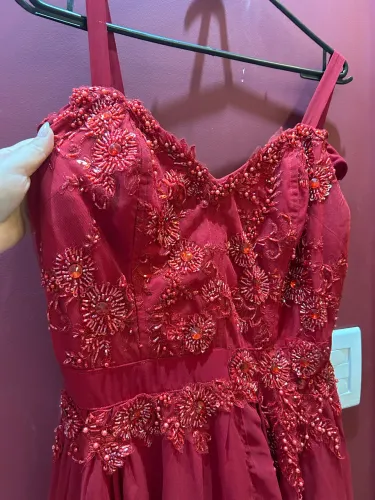 Vestido social vermelho (formatura, casamento, 15 anos, bailes)
