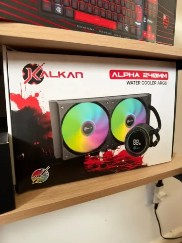 Water Cooler Kalkan Alpha 240mm ARGB Tela Digital Amd/intel Preto Klk00047