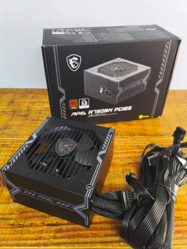 Fonte Msi Mpg A750bn Pcie5, 750w, 80 Plus Bronze