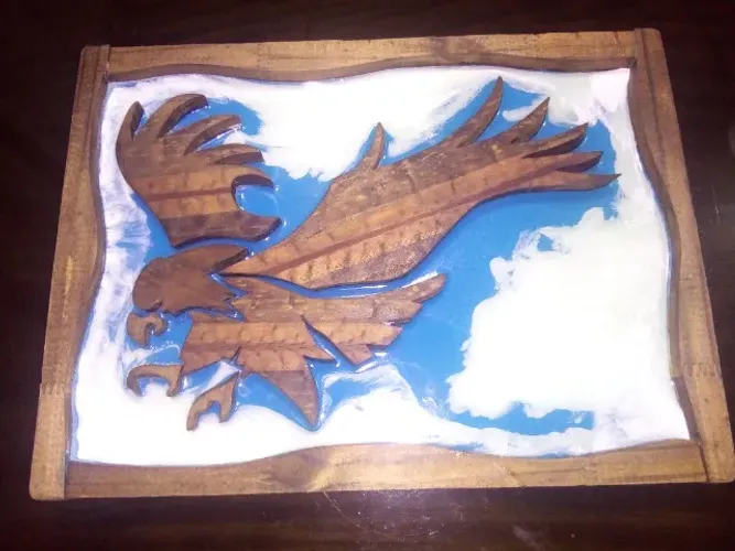 Quadro Águia 3D