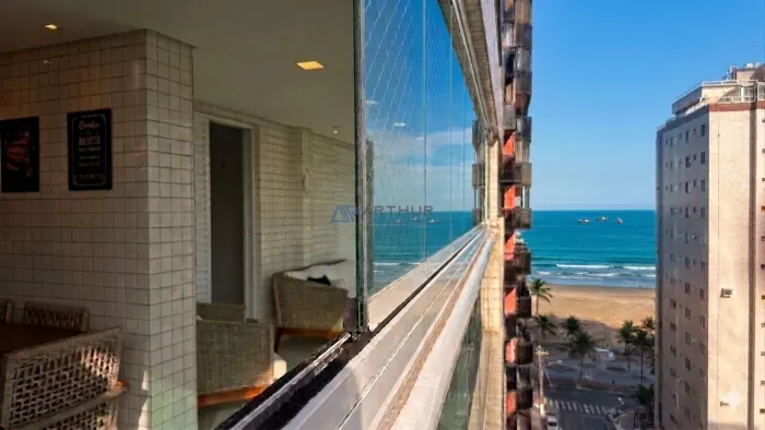 Apartamento a Venda em Praia Grande, Guilhermina com 3 quartos, 2 suítes, 139m²