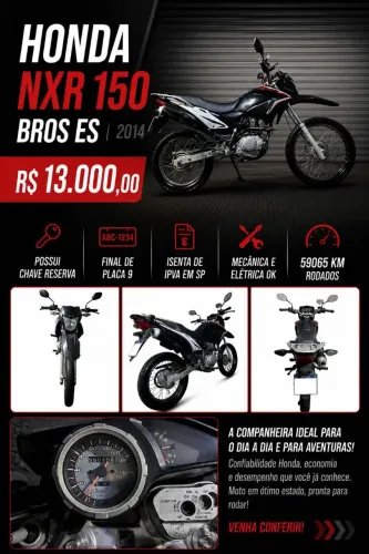 Honda NXR Bros 150cc - 59000km