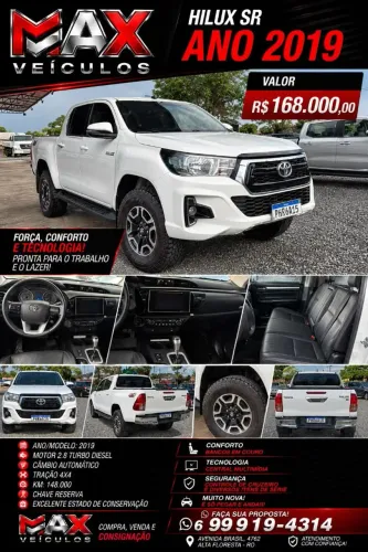 Toyota Hilux CD SR 4X4 2.8 TDI Diesel Aut. 2019