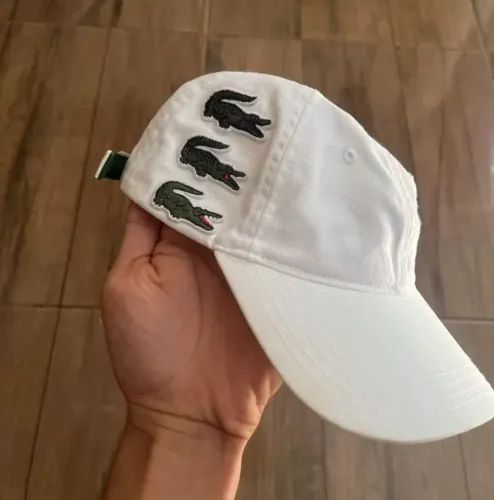 Boné Lacoste 3 crocodilo