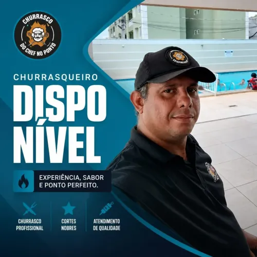 Churrasqueiro profissional para evento