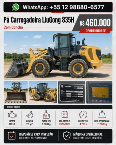 Carregadeira 2020 Liugong 835h