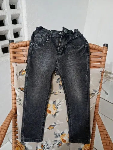 Calça preta jeans infantil 