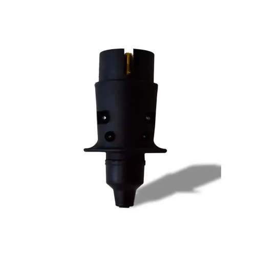 Tomada Plug Conector Macho Latão Excelente - Karmanguia -  01 unidade