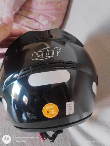Capacete Ebf Robocop preto .