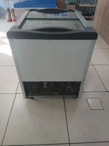 Freezer tampa de vidro 