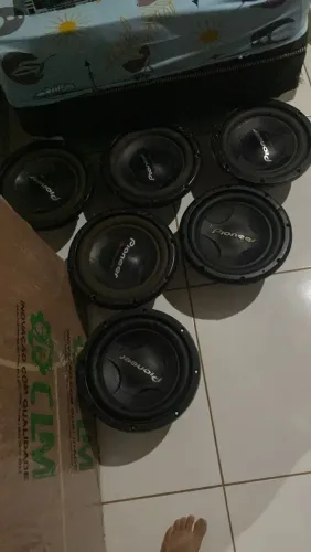 6 sub pioneer 307 bobina dupla 