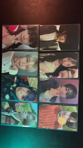photocards de kpop variados