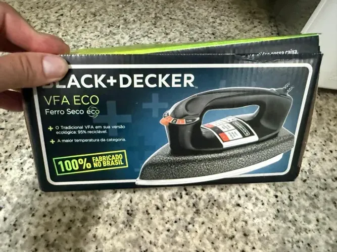 Ferro de Passar Black+Decker VFA ECO - Novo na Caixa