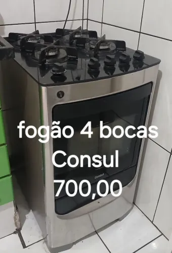 Fogão 4 bocas inox Consul