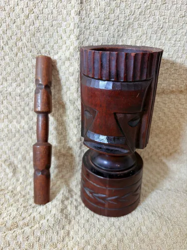 Jogo de decoração de madeira maciça