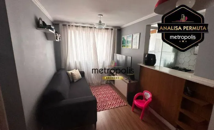 Apartamento com 2 dormitórios à venda, 46 m² por R$ 260.000,00 - Parque São Vicente - Mauá