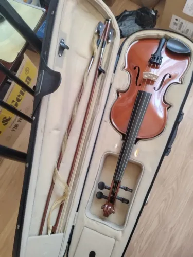 Violino Roma Romanini 1992 4/4 Regulado + Cordas Mauro Calixto + 2 Arcos+CASE