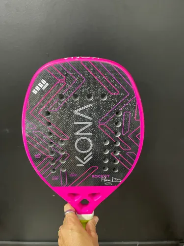 Raquete Beach Tênis Kona Rocket flavia Muniz 2025 carbono 3k Seminova Fortaleza