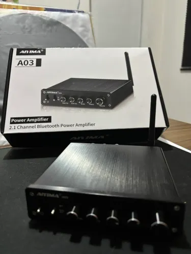 Amplificador Bluetooth Aiyima A03 TPA3116 2.1 canais 50W2+100W 100W
