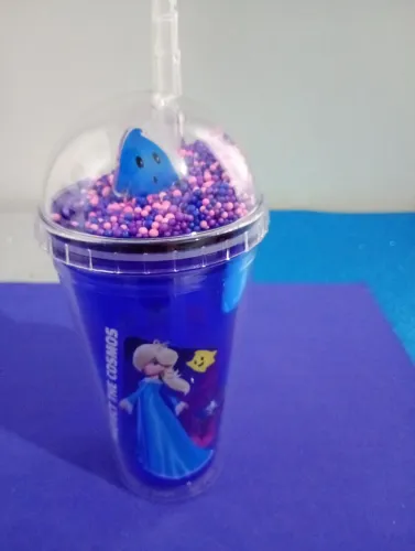 (Produto Novo)Copo Rosalina/Luma da franquia Super Mário Cinemark