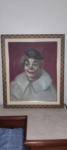 Quadro palhaço vintage 