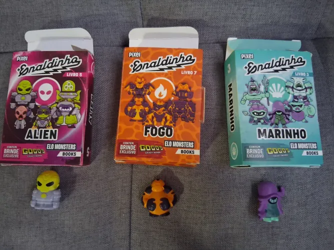 Boneco Gogo Enaldinho - Kit com 3 Personagens