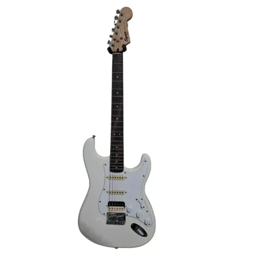 Guitarra Squier Bullet Branca Stratocaster HSS Blindada 