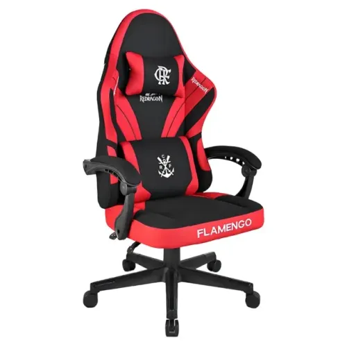 Cadeira Gamer Redragon Flamengo Nest, Almofada Lombar/Cervical, Suporta Até 120Kg- WZetta