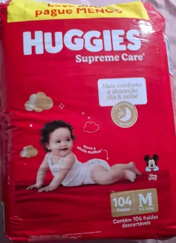 0,86 centavos cada tira da Fralda tamanho M 