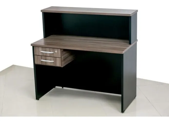 Balcão de Atendimento 25mm 120cm NG/PTO c/ Gavetas *novo na caixa